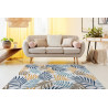 Kusový koberec Cooper Sisal Leaves 22251 ecru/navy