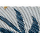 Kusový koberec Cooper Sisal Leaves 22251 ecru/navy