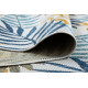 Kusový koberec Cooper Sisal Leaves 22251 ecru/navy