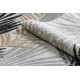 Kusový koberec Cooper Sisal Palm leaves 22258 ecru/black – na von aj na doma