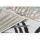 Kusový koberec Cooper Sisal Palm leaves 22258 ecru/black – na von aj na doma