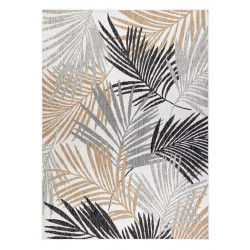 Kusový koberec Cooper Sisal Palm leaves 22258 ecru/black