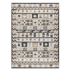 Kusový koberec Cooper Sisal Aztec 22218 ecru/black