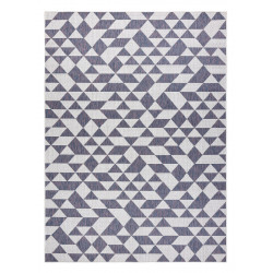 Kusový koberec Sion Sisal Triangles 22373 ecru/blue-pink – na ven i na doma