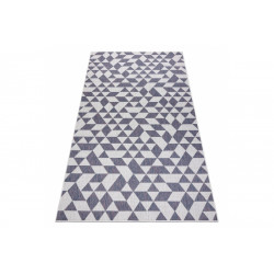 Kusový koberec Sion Sisal Triangles 22373 ecru/blue-pink – na von aj na doma