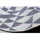 Kusový koberec Sion Sisal Triangles 22373 ecru/blue-pink