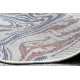 Kusový koberec Sion Sisal Waves 2836 ecru/blue/pink