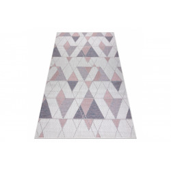 Kusový koberec Sion Sisal Triangles B3006A ecru/pink – na von aj na doma