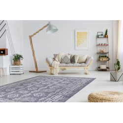 Kusový koberec Sion Sisal Ornament 2832 blue/pink/ecru – na von aj na doma