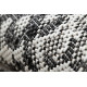 Kusový koberec Sion Sisal Snake`s skin 22162 ecru/black – na von aj na doma