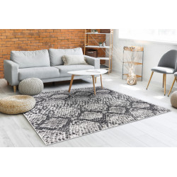 Kusový koberec Sion Sisal Snake`s skin 22162 ecru/black – na von aj na doma