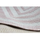 Kusový koberec Sion Sisal Labirinth 22376 pink/ecru