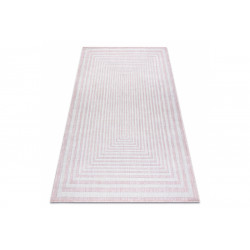 Kusový koberec Sion Sisal Labirinth 22376 pink/ecru – na von aj na doma