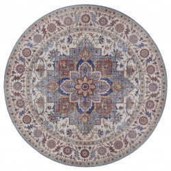 AKCIA: 160x160 (průměr) kruh cm Kusový koberec Asmar 104002 Cyan / Blue kruh