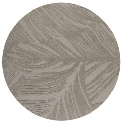 Kusový koberec Solace Lino Leaf Grey kruh