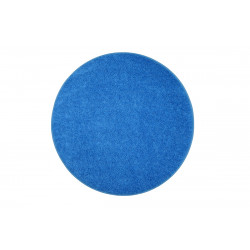 Kusový koberec Color shaggy guľatý  modrý