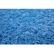 Kusový koberec Color shaggy modrý kvietok