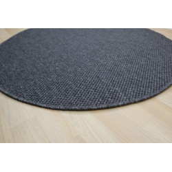 Kusový koberec Nature antracit kruh