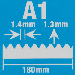 Oceľová stierka A1 180x1,4x1,3 mm