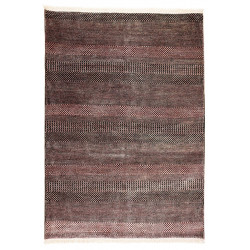 Ručne viazaný kusový koberec Diamond DC-MCN Black / rust