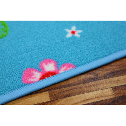 Detský metrážny koberec Motýlik 5271 modrý