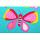 Detský Metrážny koberec Motýlik 5271 modrý