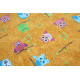 Detský kusový koberec Sovička Silk 5248 oranžovožltý