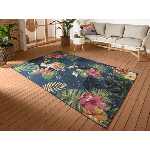 Kusový koberec Flair 105609 Tropical Dream Blue Multicolored – na von aj na doma