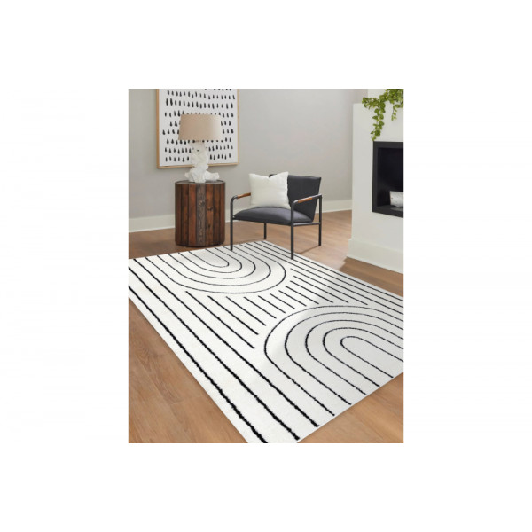 Kusový koberec Gloss 2813 87 greek black/grey