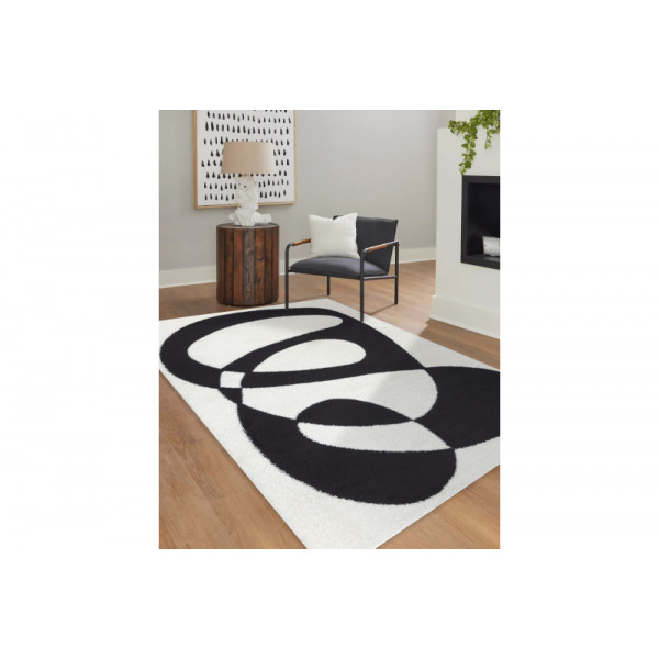Kusový koberec Gloss 2813 87 greek black/grey