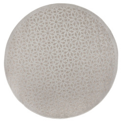 Kusový koberec Piatto Argento Silver kruh – na von aj na doma