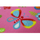 Detský Metrážny koberec Motýlik 5241