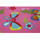 Detský kusový koberec Motýlik 5241 ružový