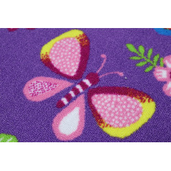 Detský metrážny koberec Motýlik 5291