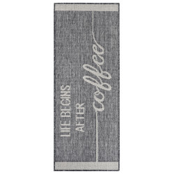 Behúň Cucina Life Begins After Coffee 105627 Grey Cream