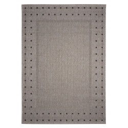 Kusový koberec FLOORLUX Silver / Black 20329 Spoltex – na von aj na doma