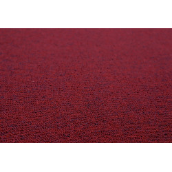 Metrážny koberec Astra červená - neúčtujeme odrezky z role