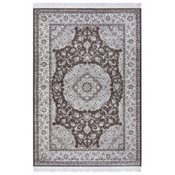 AKCIA: 95x140 cm Kusový koberec Naveh 105030 Brown, silver