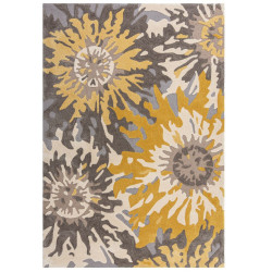 AKCIA: 160x230 cm Kusový koberec Zest Soft Floral Grey/Ochre
