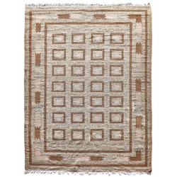 Ručne viazaný kusový koberec Guggenheim DESP P81 Brown Natural