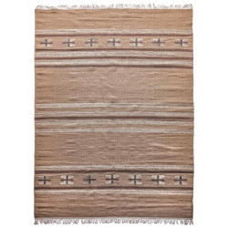 Ručne viazaný kusový koberec Ginger DESP P83 Brown Cream
