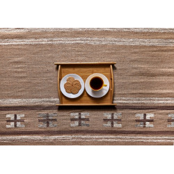 Ručne viazaný kusový koberec Ginger DESP P83 Brown Cream