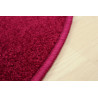 Kusový koberec Eton vínovo červený kruh