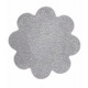 Kusový koberec Eton sivý kvetina
