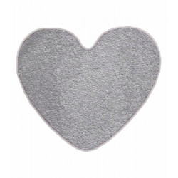 Kusový koberec Eton sivý srdce