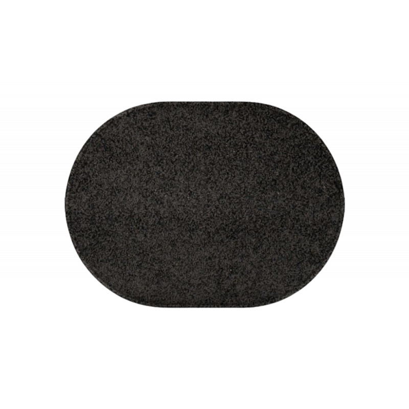 Kusový koberec Eton čierny ovál
