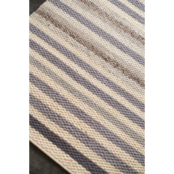 Ručne viazaný kusový koberec MCK Strop DE 2263 Pastel Brown Mix