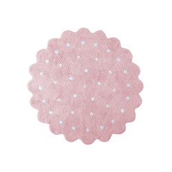 AKCIA: 140x140 kytka cm Ručne tkaný kusový koberec Little Biscuit Pink