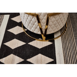 Ručne viazaný kusový koberec Alberta DESP P114 Dark Coffee Mix