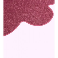 Kusový koberec Eton ružový kvetina